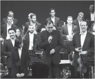  ??  ?? L’Orchestre symphoniqu­e tunisien sur la scène du Théâtre de la Ville de Tunis.