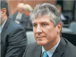  ??  ?? Former vice-president Amado Boudou attends his trial on corruption charges at the Comodoro Py federal courts in Buenos Aires.