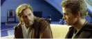  ?? ?? Christense­n with Ewan McGregor in Attack of the Clones, 2002. Photograph: Lucasfilm/Allstar