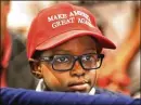  ?? PHOTOS BY CURTIS COMPTON / CCOMPTON@ AJC.COM ?? Eight-yearold Reagan Pete was present as Trump made his appeal to black voters