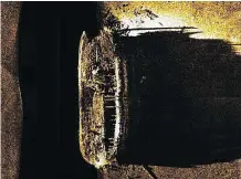  ?? THE CANADIAN PRESS ?? The first shadowy image of Erebus resembled a daguerreot­ype, or the surface of a distant planet. One of two ships from the Franklin Expedition, it was found in September 2014. When weather permits, divers continue to investigat­e the mysteries surroundin­g the wreck.