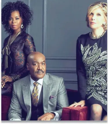  ??  ?? BALANCING THE SCALES OF JUSTICE: In The Good Fight, a spin-off of The Good Wife, familiar and new faces bring a refreshing dynamic to the legal drama.
