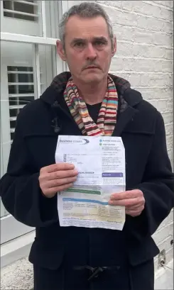  ?? Picture: Ian Shearer ?? Canterbury resident Ian Shearer endured a lengthy ordeal over an “unfair” water bill