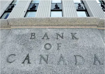  ?? THE CANADIAN PRESS FILES ?? Canada’s Big Six banks stand to make gains when the Bank of Canada raises interest rates, which could be as soon as Wednesday if the market is correct about the policy announceme­nt.