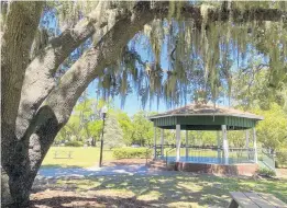  ?? JOY WALLACE DICKINSON ?? The gazebo in Apopka’s Kit Land Nelson Park will again be a focus of events at the 60th Apopka Art & Foliage Festival on April 23-24. Dedicated in 1979, the gazebo was a project of the Apopka Woman’s Club.