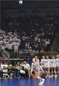  ??  ?? Penn State sophomore Jonni Parker, a 6-foot sophomore, led the Nittany Lions with 17 kills and three aces.