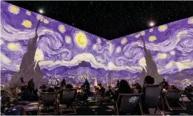  ?? ?? Starstruck … Van Gogh: The Immersive Experience in London. Photograph: Tristan Fewings/Getty Images