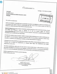  ??  ?? Carta de Continenta­l FX El 21 de marzo, el broker pide ahondar en las razones de la exclusión del registro.