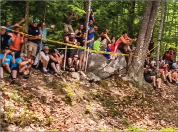  ??  ?? Clonard man Andy Hayes competing with Barry McKenna in the New England Forest Rally in the U.S.A. Phot