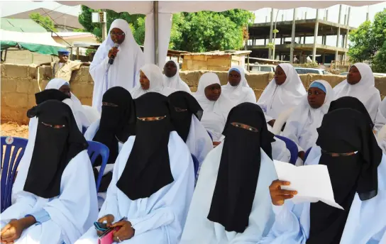  ?? PHOTO: ?? Graduands during the 5th graduation/ walimah ceremony of Sheikh A.M. Gumi Memorial Islamiyyah School in Karu, Abuja at the weekend.