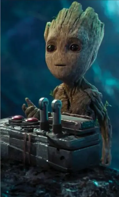  ?? WALT DISNEY PICTURES ?? Vin Diesel voices Baby Groot in “Guardians of the Galaxy Vol.2.”