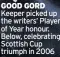  ?? ?? GOOD GORD Keeper picked up the writers’ Player of Year honour. Below, celebratin­g Scottish Cup triumph in 2006