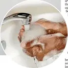  ??  ?? If you wear an Apple Watch while washing your hands, it will give you a countdown to make sure you spend the doctor-recommende­d amount of time cleaning away all those nasty germs.