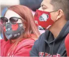  ?? COLUMBUS DISPATCH ADAM CAIRNS/ ?? Masks were required at the 2021 Ohio State spring game.