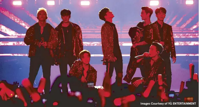  ?? Images Courtesy of YG EntErtaInm­Ent ?? B.I, Jinhwan, Bobby, Yunhyeong, Junhoe, Donghyuk and Chanwoo set the stage on fire with their charismati­c stage presence and killed us with their powerful vocals.