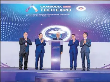  ?? FINANCE MINISTRY ?? The Cambodia Tech Expo 2022 ran alongside the ASEAN Summit from November 11-13 and featured 190 stalls with tech products and services.