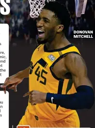  ??  ?? DONOVAN MITCHELL