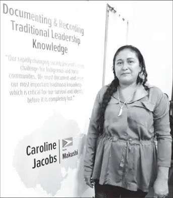  ?? ?? Caroline Jacobs showcasing her fellowship project