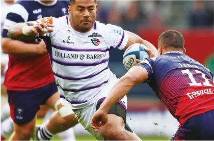  ??  ?? Big boost for Leicester: Manu Tuilagi has signed a new deal at Welford Road