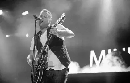  ?? FILE PHOTO ?? Christian music singer Matthew West performs in September 2013 during Disney’s Night of Joy event at the Magic Kingdom in Lake Buena Vista. A Walt Disney World spokeswoma­n confirmed there are no plans for the Christian-music concert series this year.