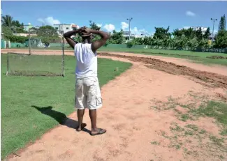  ?? KELVIN MOTA ?? El play Panchito Salazar es el centro de práctica de prospectos del béisbol.