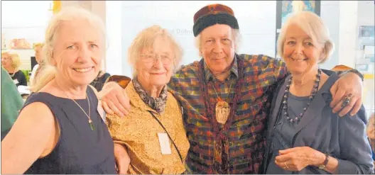  ??  ?? Mahara Gallery director Janet Bayly, left, with founder-artists Mary Zohrab, Bob Gibbs and Robyn Rogerson.