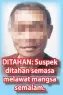  ??  ?? DITAHAN: Suspek ditahan semasa melawat mangsa semalam.