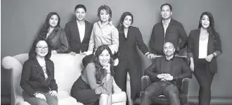  ??  ?? (Seated from left) Lifestyle Ecosystem marketing head Terry Villareal, Metro Channel head Lala Ventura and ABS-CBN Publishing, Inc. and Creative Programs, Inc. (CPI) president Ernie Lopez; (standing, from left) Metro Channel creative group head Gladys...