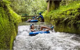  ??  ?? Clockwise from above: Explore Kaua‘ i’s interior with a mountain tube; Ziplining will get the heart racing; The stunning lava rockscapes. Below right: Take a dive and explore Hawai‘ i’s underwater world; Watch the sun rise with someone special atop Maui’s Mount Haleakala.