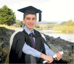  ?? PHOTO: SUPPLIED ?? Chris Percy is one of 1800 students eligible to graduate from UCOL in ceremonies this month.