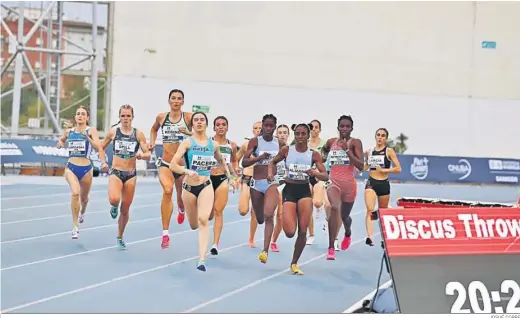  ?? JOSUÉ CORREA ?? Una de las pruebas deportivas de la anterior edición del Meeting Iberoameri­cano de Atletismo.