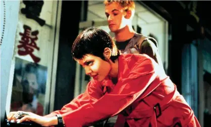  ?? Photograph: United Artists/Allstar ?? Angelina Jolie and Jonny Lee Miller in the 1995 film Hackers – definitely not an accurate representa­tion of attendees to the hacking convention, DEF CON.