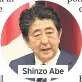  ??  ?? Shinzo Abe