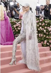  ?? | EVAN AGOSTINI AP ?? GIGI Hadid wore a Michael Kors jumpsuit to the Met Gala.