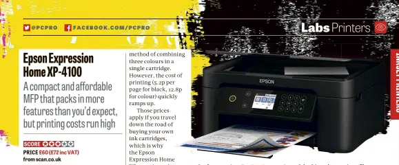  ??  ?? ABOVE This bijou Epson opens out like a Swiss Army printer to reveal its capabiliti­es