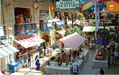  ??  ?? THE FORKS MARKET • TOURISM WINNIPEG/BRENT BELLAMY