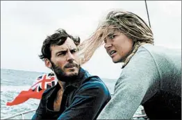  ?? STXFILMS ?? Sailors Tami Oldham (Shailene Woodley) and Richard Sharp (Sam Claflin) fight for survival in “Adrift.”
