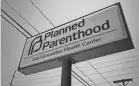  ?? ERIC GAY/AP ?? At issue is money Planned Parenthood received for health services before Texas removed the organizati­on from the state’s Medicaid program in 2021.