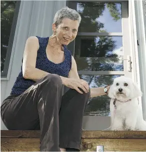  ?? IAN KUCERAK ?? Mildred Thill jumped at the chance to become a registered dog sitter with the service Go Fetch. “Dogs really like me,” she says.