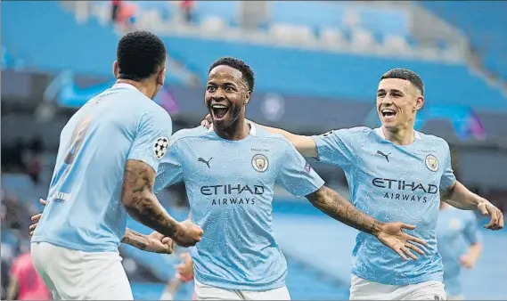  ?? FOTO: AP ?? Raheem Sterling promete ser uno de los grandes argumentos de Pep Guardiola para derrotar al Olympique de Lyon y lograr el pase a las semifinale­s de la Champions League