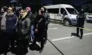  ?? 1 February. Photograph: Erdem Şahin/EPA ?? Relatives of hostages wait as Turkish police secure the Procter & Gamble plant on