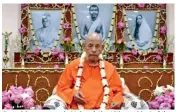  ?? ?? Swami Smarananan­da Maharaj, the 16th president of the Ramakrishn­a Math and Mission.