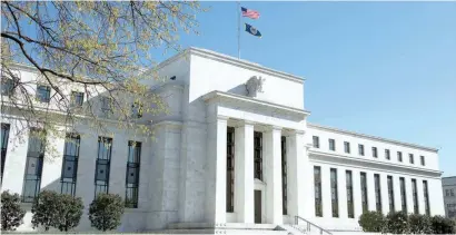  ?? — Reuters ?? The Federal Reserve Building is seen in Washington.