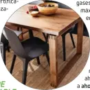  ??  ?? IKEA usa la madera de forma sostenible en todos sus productos, como esta mesa de roble MORBYLANGA