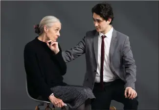  ?? Photo by Emily Cooper. ?? In Ensemble Theatre’s Marjorie Prime, Marjorie (Gai Brown) and Walter Prime (Carlen Escarraga) reveal what can happen when someone tries to fill a void with technology.