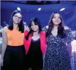  ?? ?? Angie Medina, Ashley Fletes y Fabiola Tábora