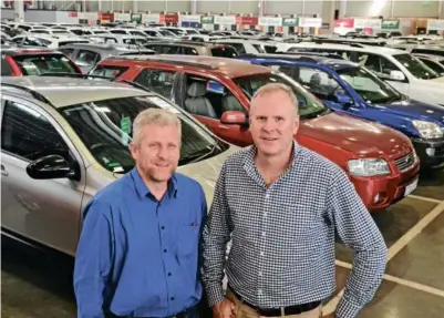  ?? ?? Brothers Dirk and Faan van der Walt, the founders of WeBuyCars.