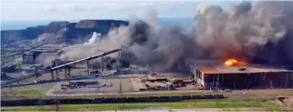  ?? ?? Bombardmen­t: Anna and her family hid in a bunker under the Azovstal steelworks in Mariupol