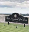  ??  ?? ENTRANCE Trump Golf Links