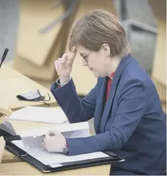  ??  ?? 0 Nicola Sturgeon is due to appear in front of the committee today
